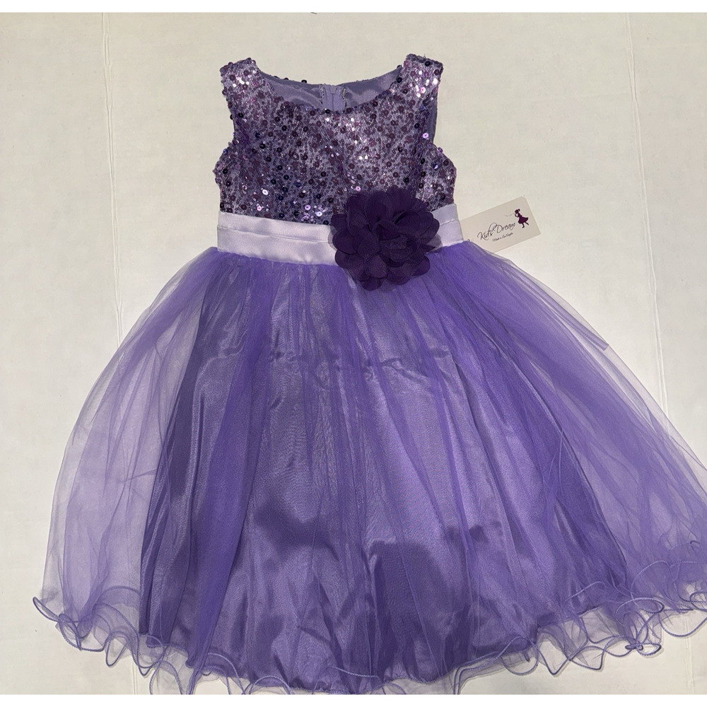 Kids Dream Girls 5/6‎ Sequin Bodice Tutu Dress Formal Party Wedding Evening